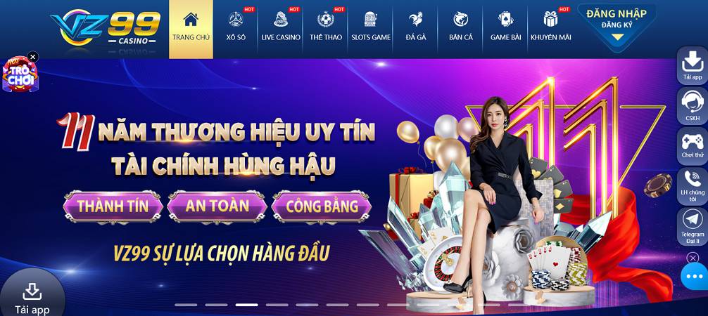Ưu đãi khuyến mãi của Vz99 chỉ có hiệu lực trên trang web của Vz99 Games - Vz99